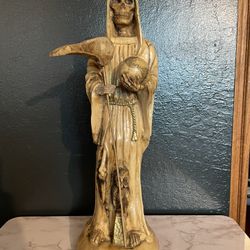 La Santa Muerte Vintage Statue 