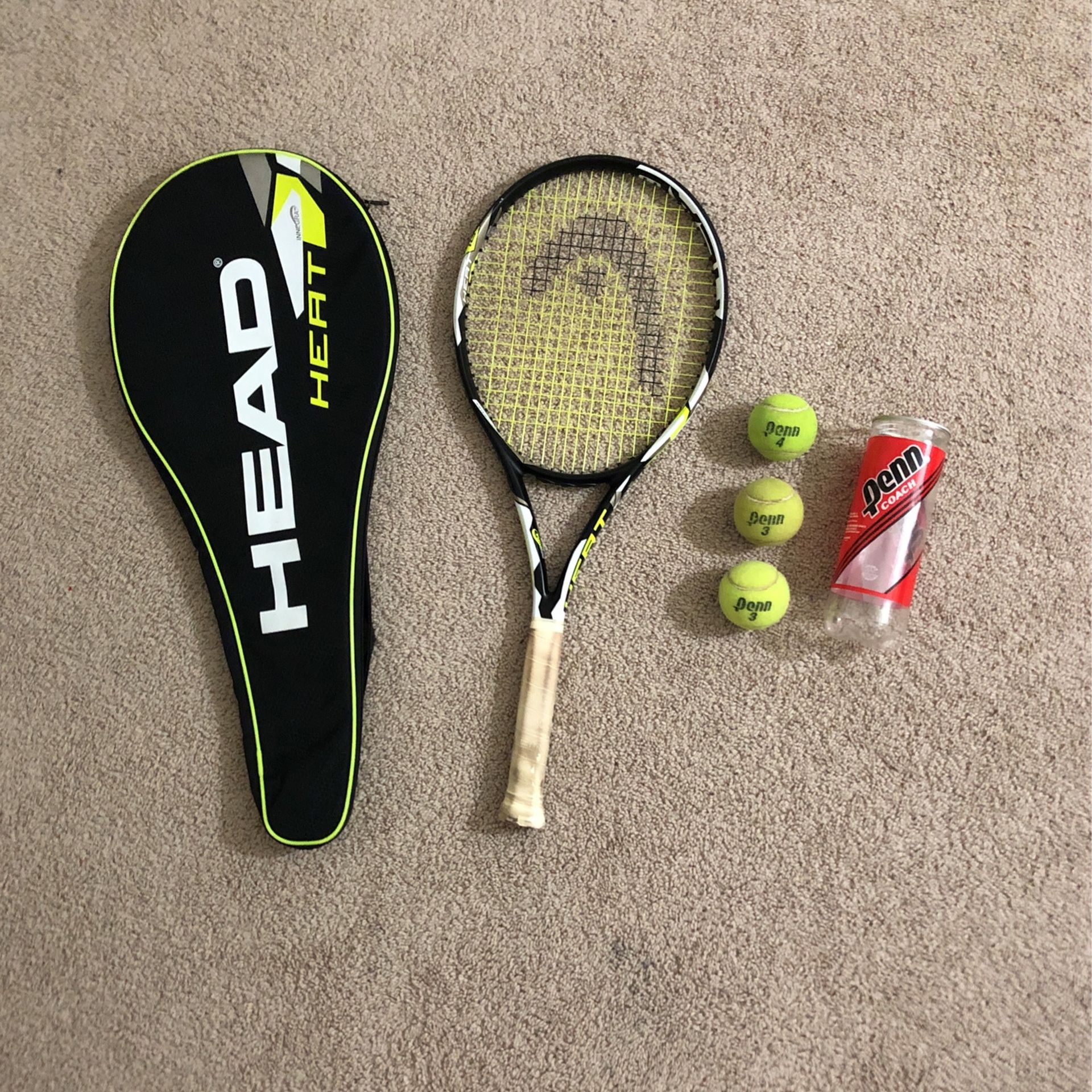 Tennis Racket, Tennis Bag And Tennis Balls