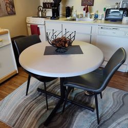 ($50) Pair Of Gray Dining Chairs