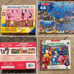 Floor Puzzles (x4) Ravensburger and Melissa & Doug 