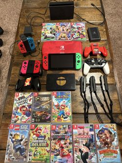 Nintendo Switch with tons of accessories 
