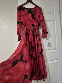 Red Beautiful Rose Dress