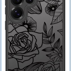 Dumkery Cute Flower Phone Case Compatible with Samsung Galaxy S25 Ultra