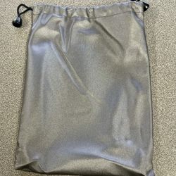 Silver Small Drawstring Bag 