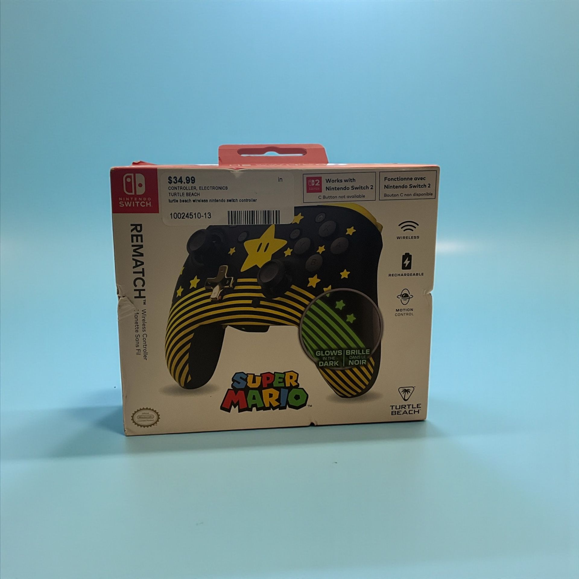 Nintendo Switch Super Mario Edition Glow In The Dark Controller