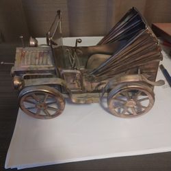Antique Copper Car - Music Box