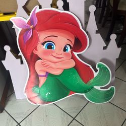 Little Mermaid Wood Cutouts