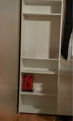 white shelf