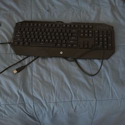 HP Black Wired Keyboard