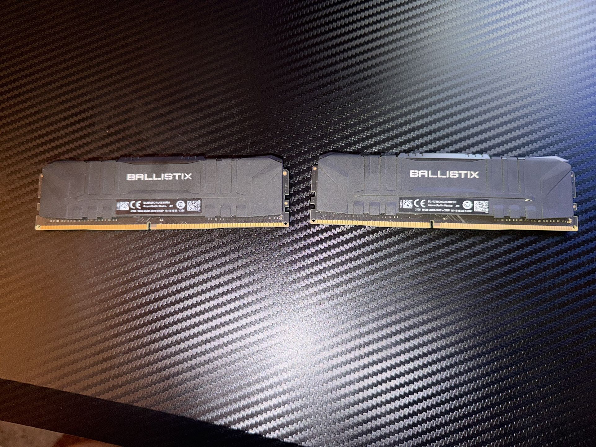 2 x 16GB RAM CRUCIAL BALLSTIX DDR4