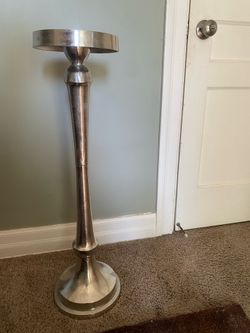 Round silver table