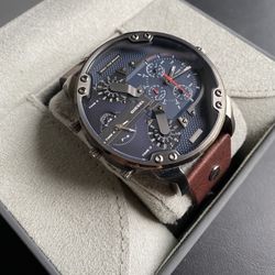 New Diesel Leather Chronograph Watch