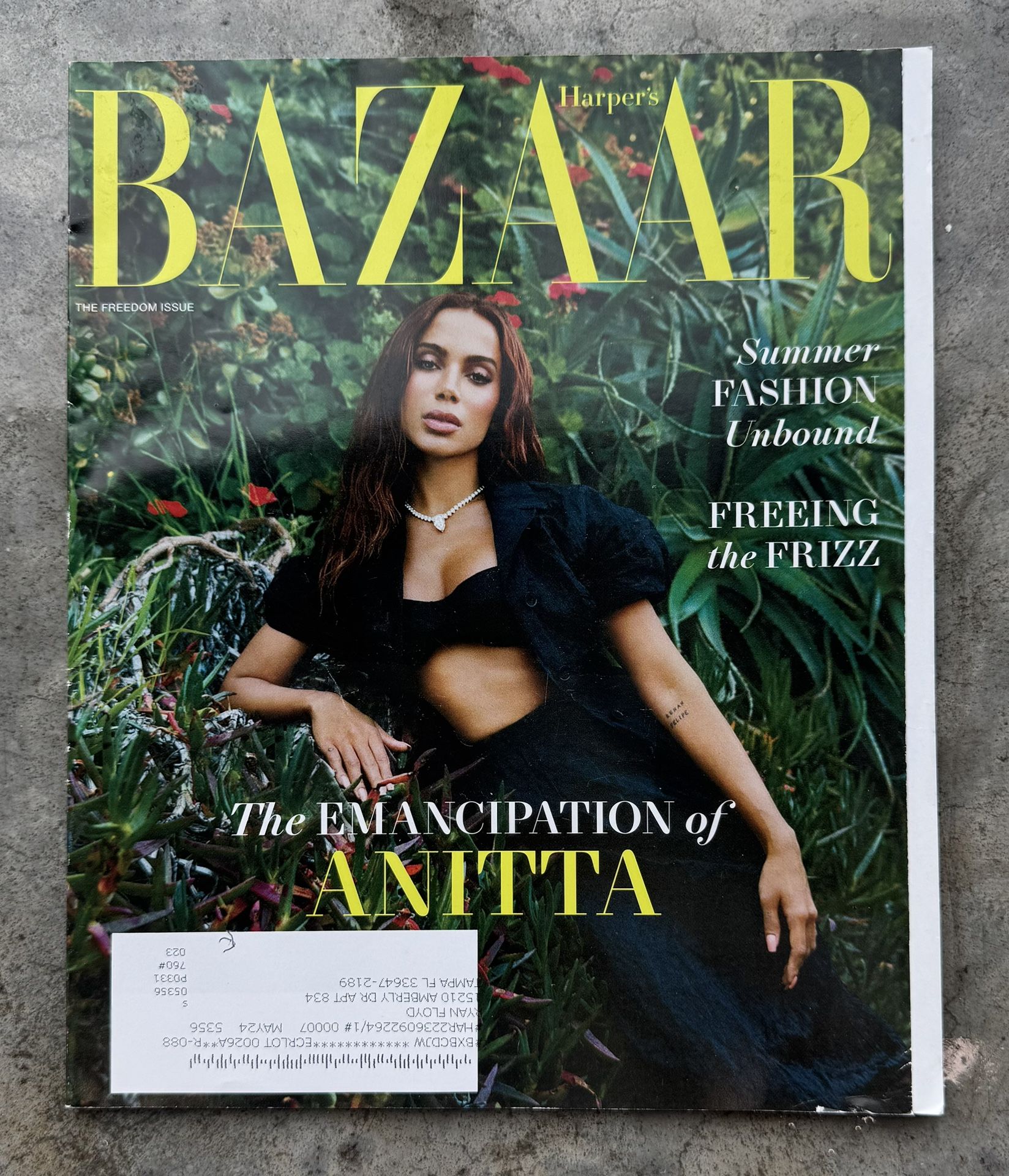 Harper's Bazaar Magazine June July 2023 Anitta Summer Fashion The Freedom Issue