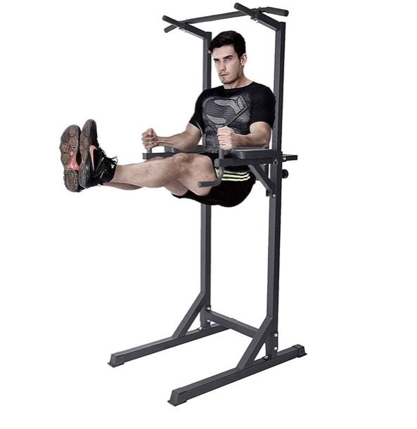 Power Tower Workout Dip Station Multi-Function Home Gym Strength Training Fitness Equipment