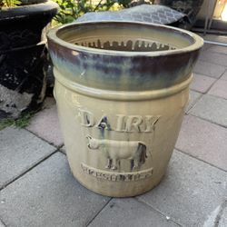 DAIRY FRESS MILK PLANTER POT 