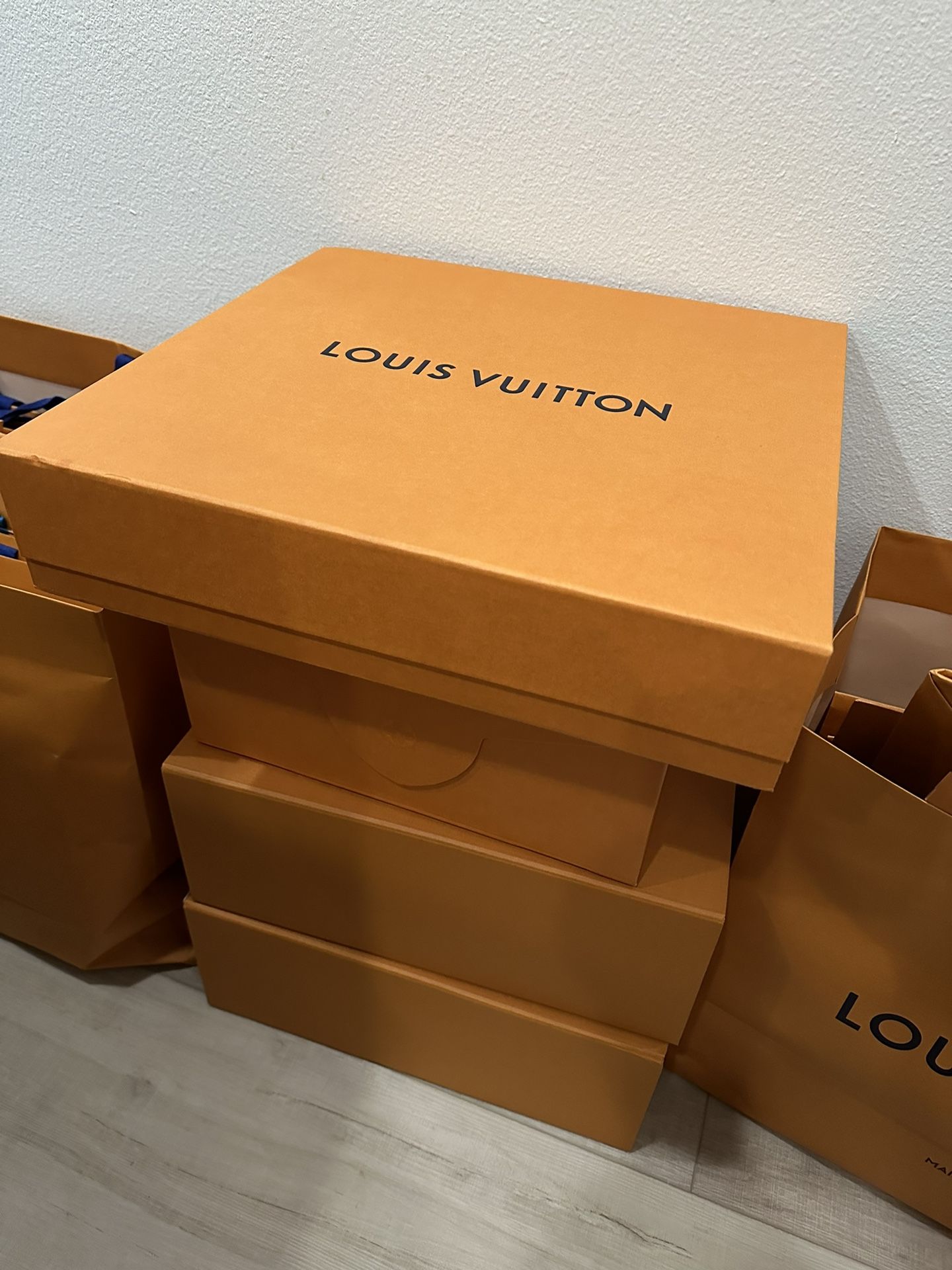 Authentic Louis Vuitton Boxes And bags 