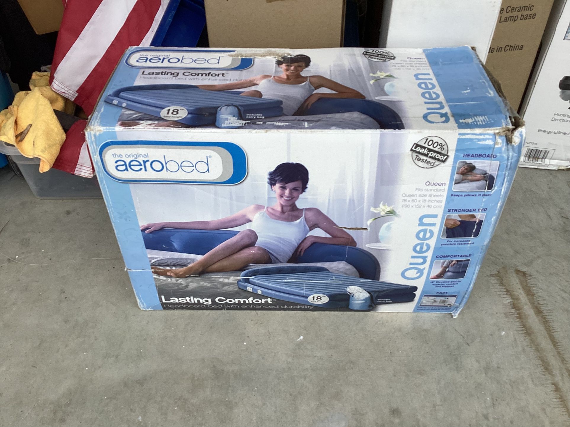 Aerobed queen 18” Air Bed In Box