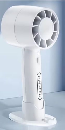 Handheld Fan with Base (Color White)