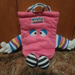 Vintage Doofles Plush Tote Bag From The 1980s 
