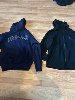 Spyder Men's Black Logo Full Zip Hooded Long Sleeve Hoodie L Regular *Both*