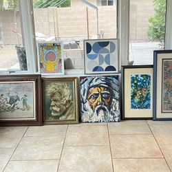Vintage Original Artwork Paintings