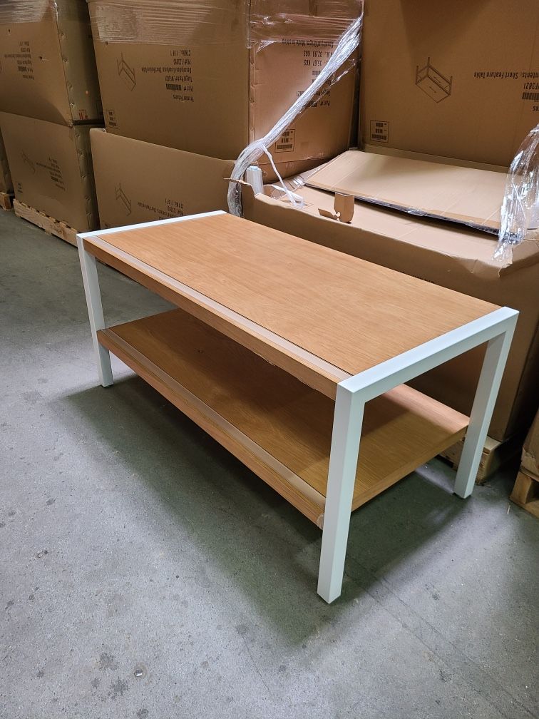 Modern Short Feature / Accent Table with Shelf