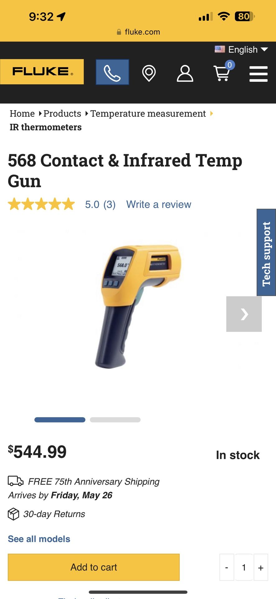 Fluke IR Thermometer