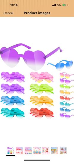 Brand new 24 Pack Heart Sunglasses for Kids School, Valentines Day Party Favors Heart Glasses Bulk for Girls Boys Age 3-12