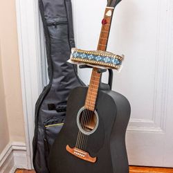 EXC Fender FA-125 Spruce top Acoustic Guitar *Gigbag* Strap