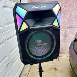 Pioneer (PIX615) 700 Watt Party Speaker w/ Massive Sound, Microphone, Led Lights, Stand, DJ Ready