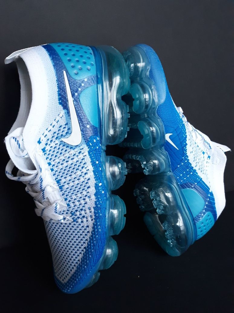 Blue Nike Air VaporMax Flyknit Running Shoes