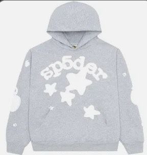 sp5der hoodie grey