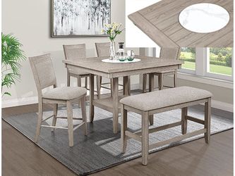 Fulton White Oak Counter Height Table