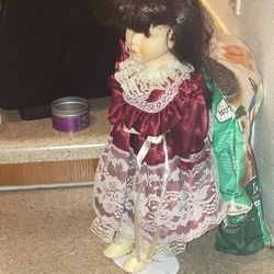 Vintage Porcelain Doll 