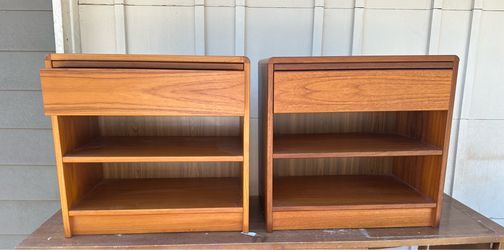Danish teak nightstands