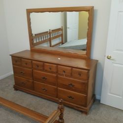 Dresser with mirror