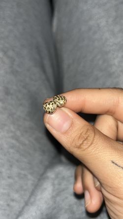 Heart nugget earring 10kt