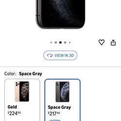 📱 iPhone 11 Pro  – Space Gray – Unlocked (Renewed) $180
