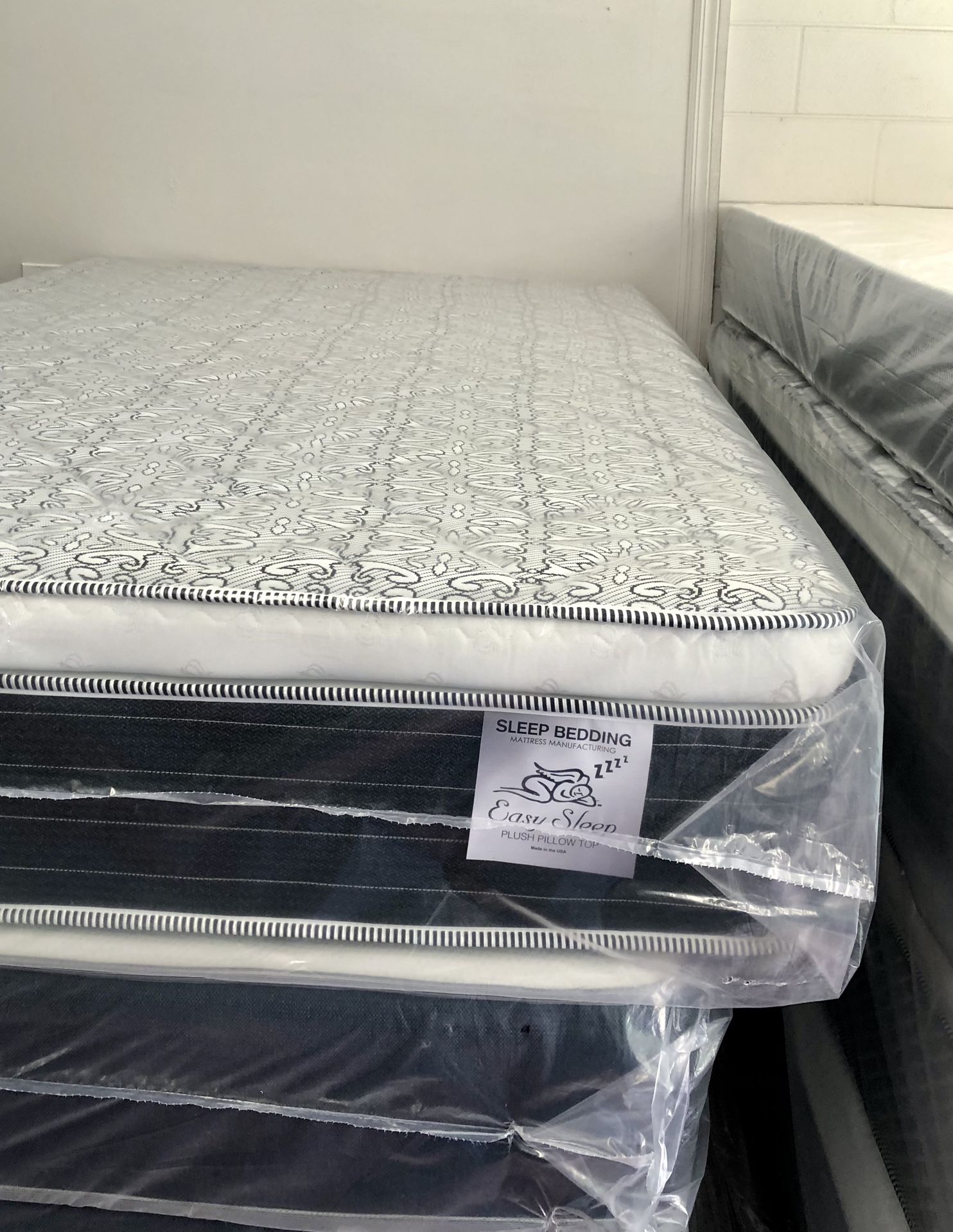 Full Size Mattress Pillow Top 14” Inches Thick Excellent Comfort Also Available: Twin, Queen And King New From Factory Delivery Available