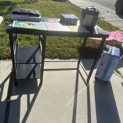 Desk $10 Instapot $15 Books $1