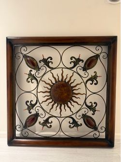 Metal Sun wall decor