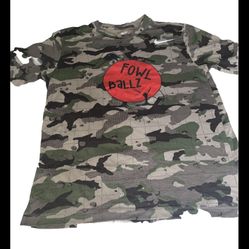 Nike Dri Fit Shirt FOWL BALLZ #41 Size Medium  Army Green Color 