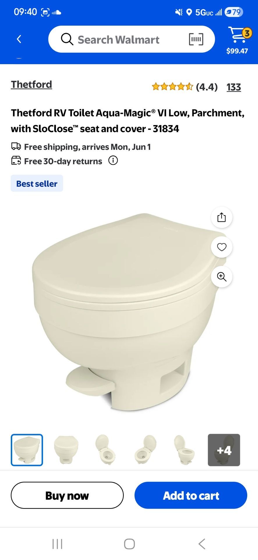Rv toilet