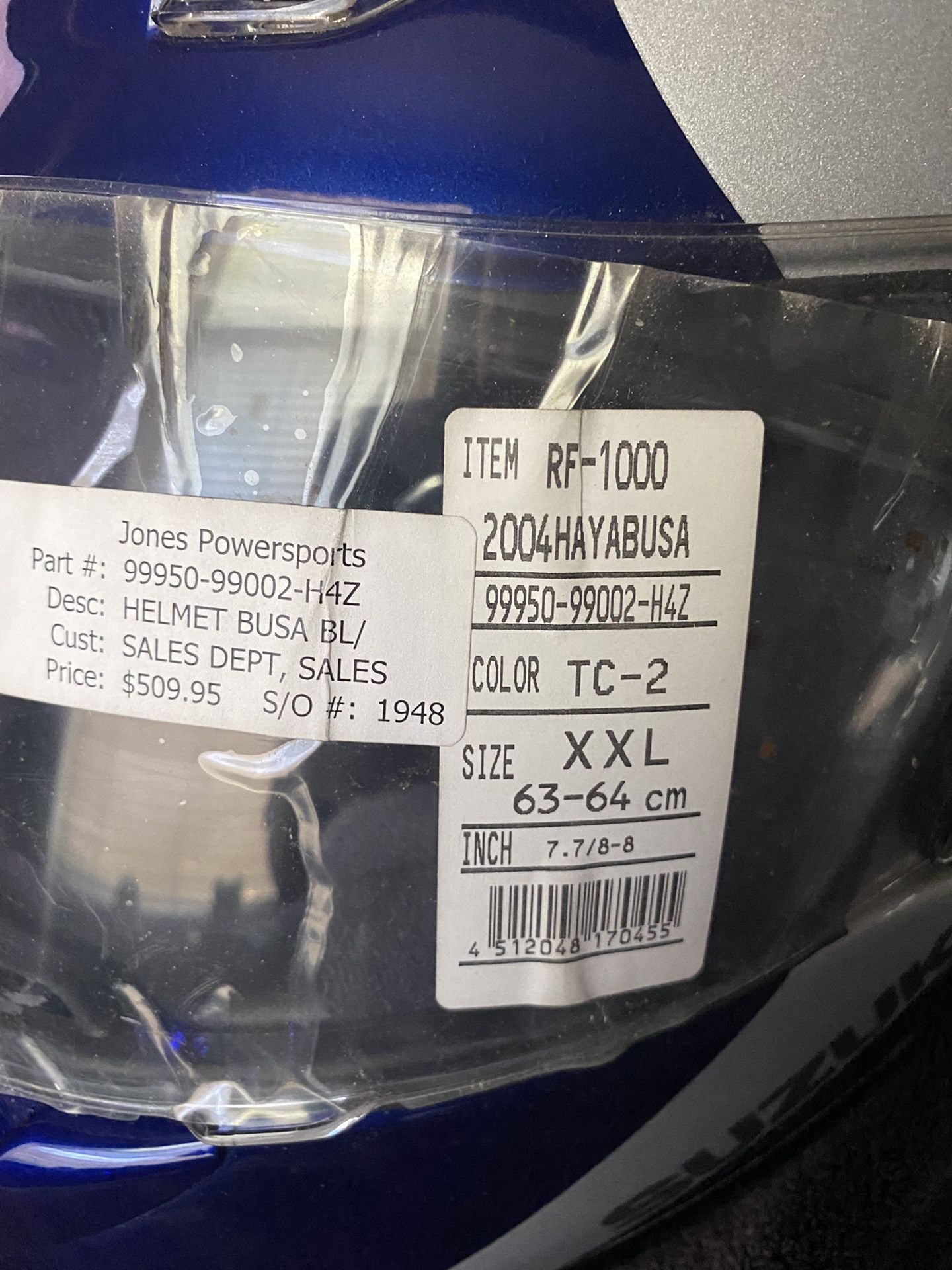SHOEI SUZUKI HAYABUSA HELMET