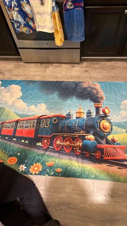 Steam Train Graphic Backdrop