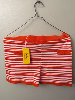 Daisy Orange Striped knit set