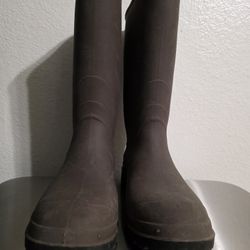 George  Women's Brown Rubber Rain Boots