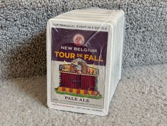 100 beer coasters New Belgium our seasonal event in a bottle SEALED