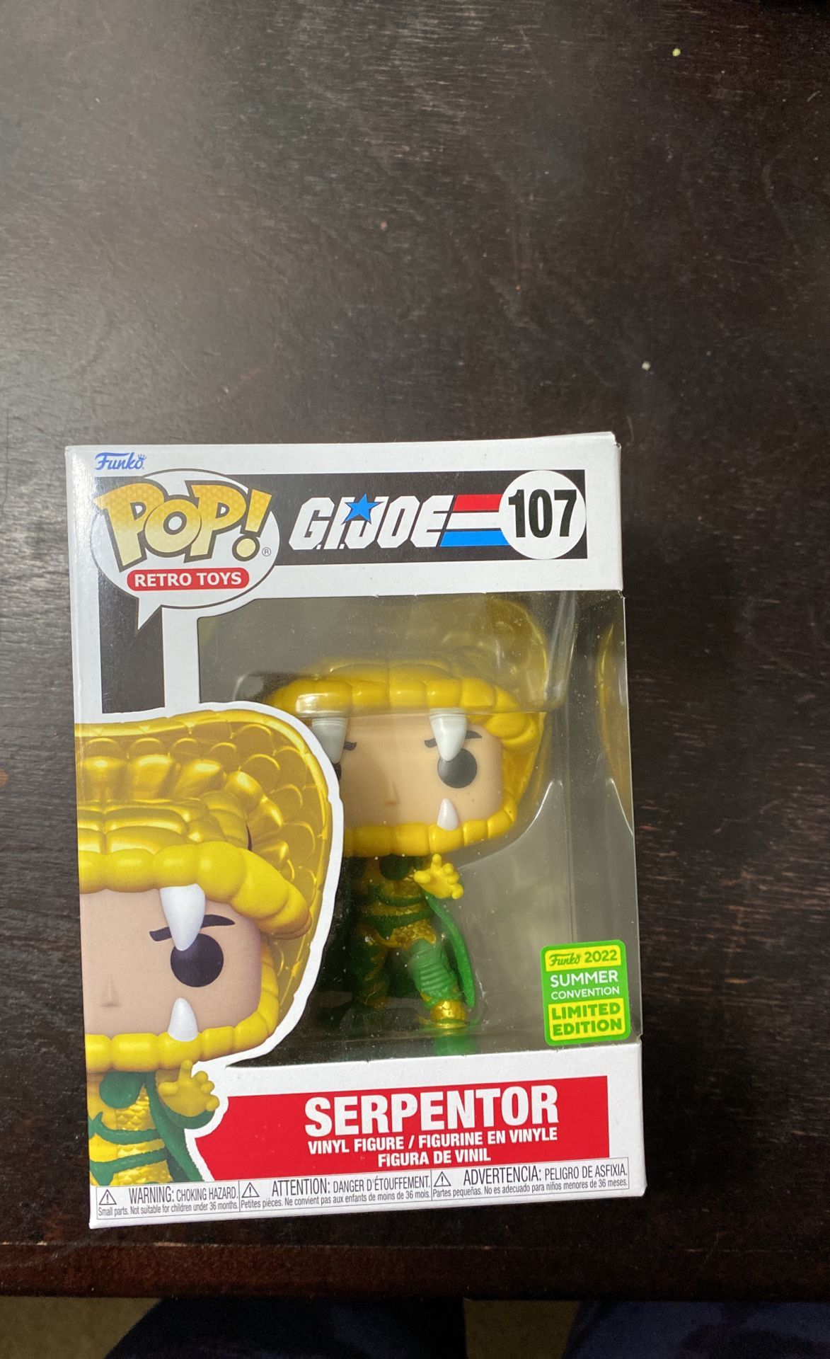 Funko POP! Retro Toys: G.I. Joe Serpentor $10