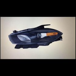 dodge dart - driver side headlight assembly (halogen)